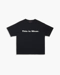 CW-001 S/S tee Black