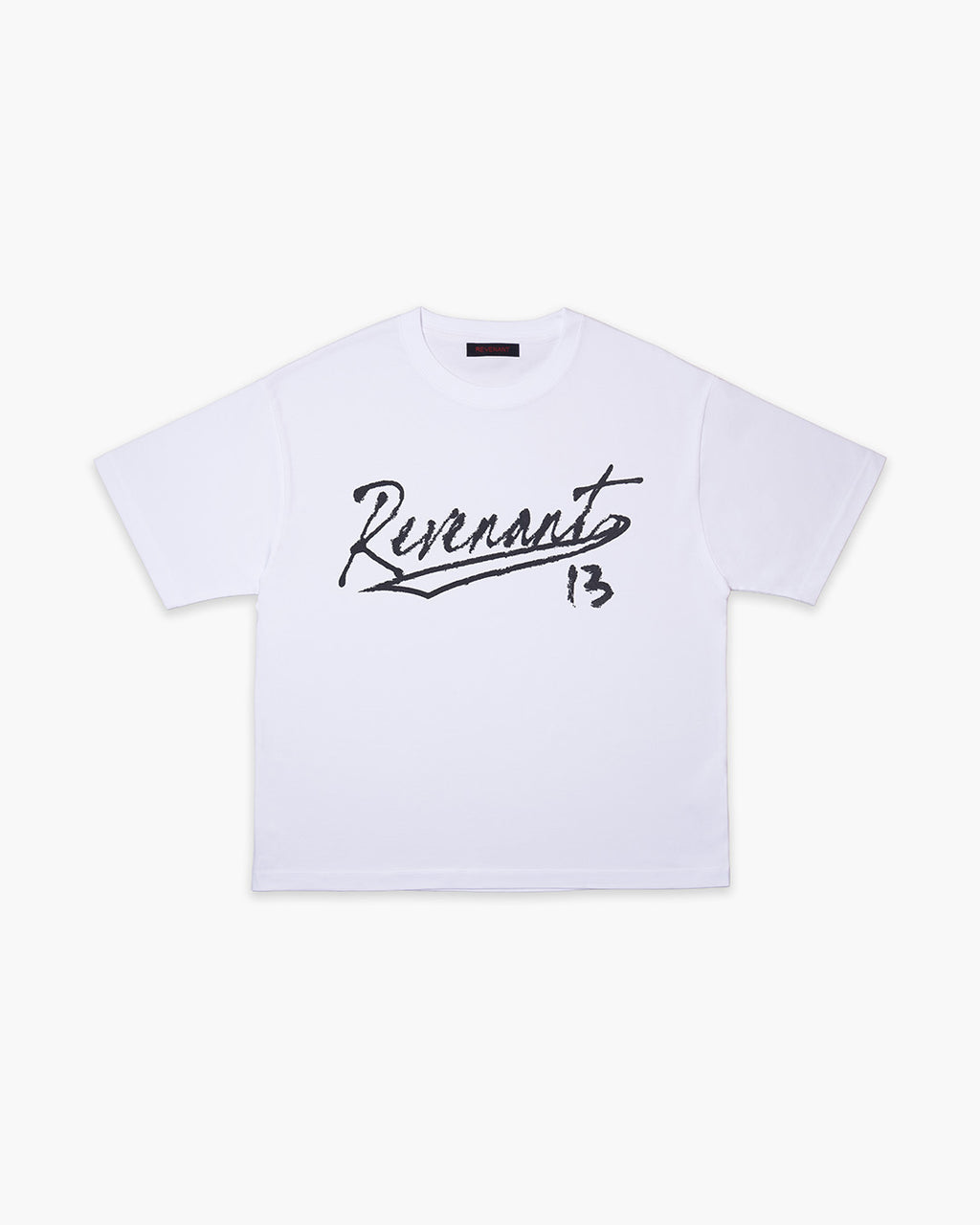 Script S/S tee White