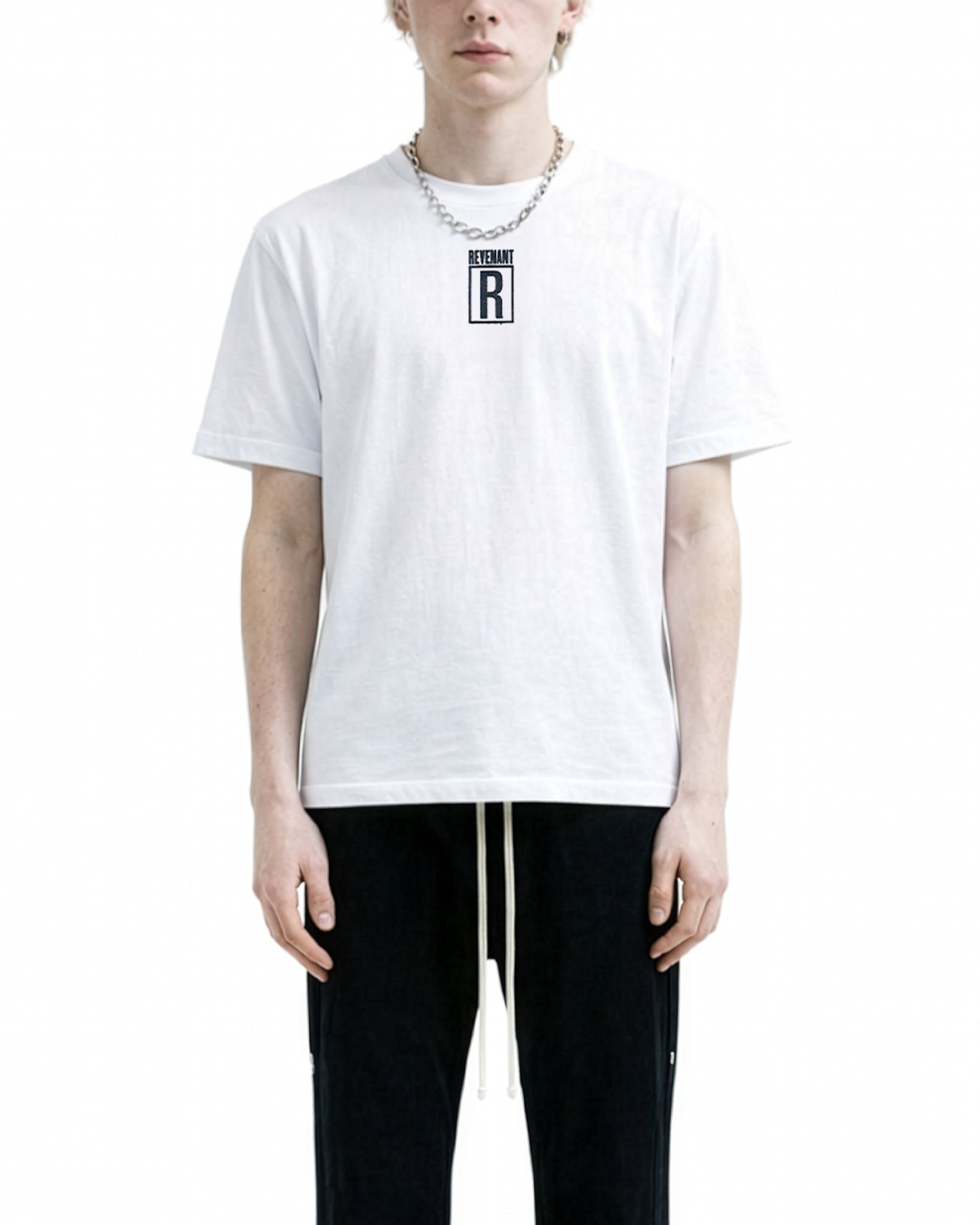 Square logo S/S tee White